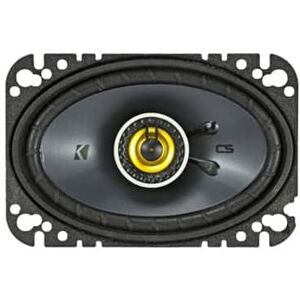 Kicker - CS Series 4" x 6" 2-Way Car Speakers with Polypropylene Cones (Pair) - Yellow/Black Kicker - CS Series 4" x 6" 2-Way Car Speakers with Polypropylene Cones (Pair) - Yellow/Black
