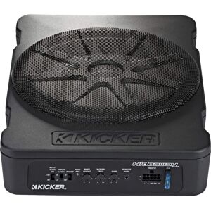 Kicker - Hideaway 10" Compact Powered Subwoofer - Black Kicker - Hideaway 10" Compact Powered Subwoofer - Black