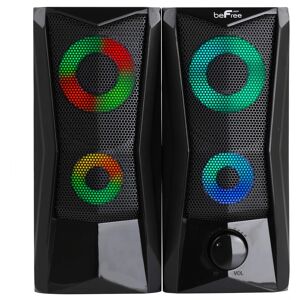 beFree Sound - Computer Gaming Speakers with Color LED RGB Lights - Black beFree Sound - Computer Gaming Speakers with Color LED RGB Lights - Black