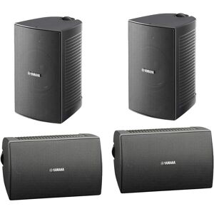 Yamaha - NS-AW294BL Outdoor 2 Way Speakers - 4 Pack - Black Yamaha - NS-AW294BL Outdoor 2 Way Speakers - 4 Pack - Black