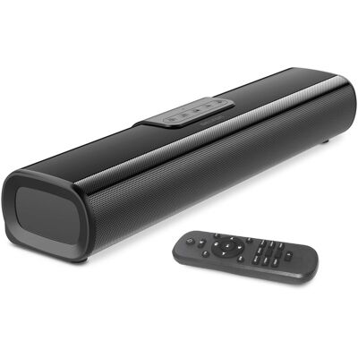 Delton - SB380 50W Bluetooth Computer Speaker Soundbar for Office, Home, TV, Game Room, Black Delton - SB380 50W Bluetooth Computer Speaker Soundbar for Office, Home, TV, Game Room, Black