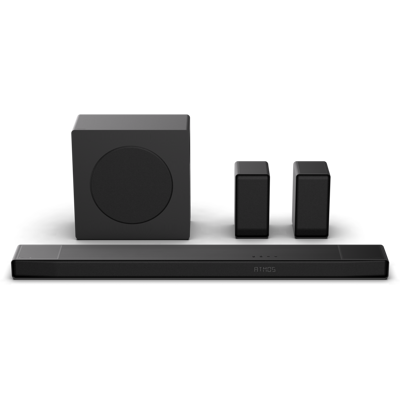 Hisense - AX5140Q 5.1.4 Channel Soundbar with Wireless Subwoofer and Rear Speakers, Hi-Concerto, Dolby Atmos, and DTS: X - Black Hisense - AX5140Q 5.1.4 Channel Soundbar with Wireless Subwoofer and Rear Speakers, Hi-Concerto, Dolby Atmos, and DTS: X - Black