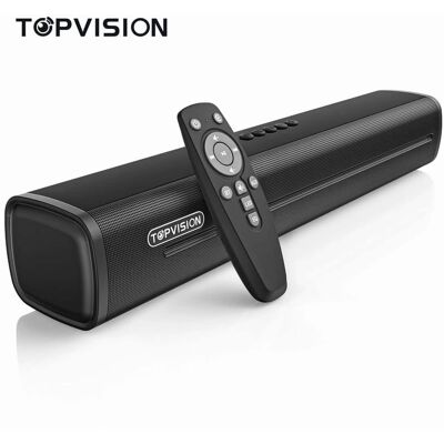 TOPVISION - 2.1 Channel Sound Bar for TV with Subwoofer Bluetooth HDMI ARC Optical USB Surround Sound TOPVISION - 2.1 Channel Sound Bar for TV with Subwoofer Bluetooth HDMI ARC Optical USB Surround Sound