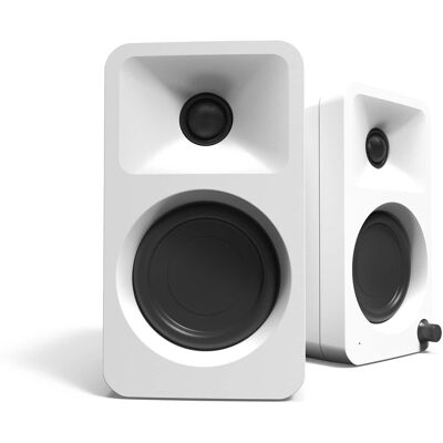Kanto - ORA 100W Powered Reference Desktop Speakers with USB-C Input and Bluetooth - Pair - Matte White Kanto - ORA 100W Powered Reference Desktop Speakers with USB-C Input and Bluetooth - Pair - Matte White
