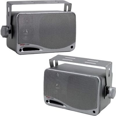 Pyle - 3-Way Weatherproof Outdoor Speaker Set - 3.5 Inch Pyle - 3-Way Weatherproof Outdoor Speaker Set - 3.5 Inch