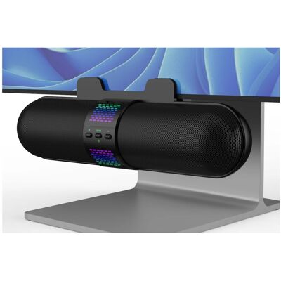 Dazzed Corner - Computer Speaker, Bluetooth Wired USB Connection - Black Dazzed Corner - Computer Speaker, Bluetooth Wired USB Connection - Black