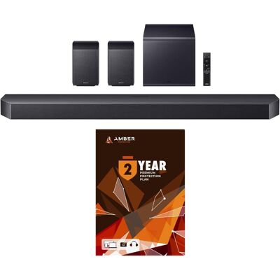 Samsung - HW-Q990F Q Series Soundbar 11.1.4 Ch Subwoofer with Rear Speakers with 2 Year Amber Protection Plan (2025) Samsung - HW-Q990F Q Series Soundbar 11.1.4 Ch Subwoofer with Rear Speakers with 2 Year Amber Protection Plan (2025)