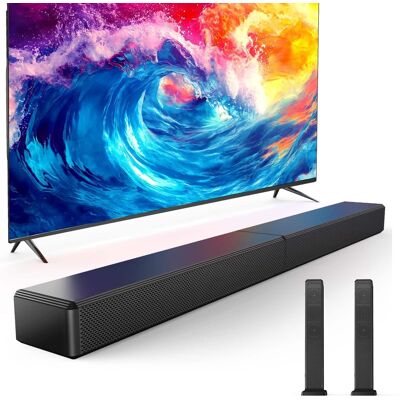 Dazzed Corner - Sound Bar for Smart TV, 2-in-1 Detachable Bluetooth 5.3 Speaker - Black Dazzed Corner - Sound Bar for Smart TV, 2-in-1 Detachable Bluetooth 5.3 Speaker - Black
