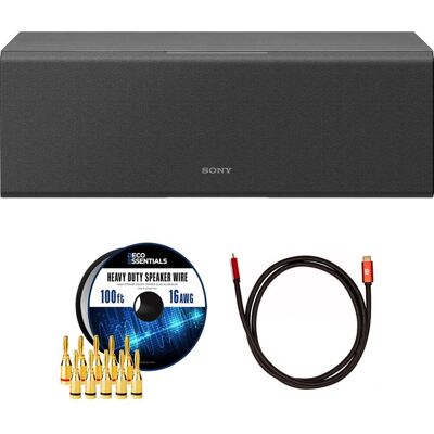 Sony - SS-CS8M2 2-way 3-driver Center Channel Speaker, Black (2025) + Accessories Bundle Sony - SS-CS8M2 2-way 3-driver Center Channel Speaker, Black (2025) + Accessories Bundle