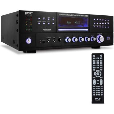 Pyle - Wireless BT Home Theater Amplifier Recei - Black Pyle - Wireless BT Home Theater Amplifier Recei - Black