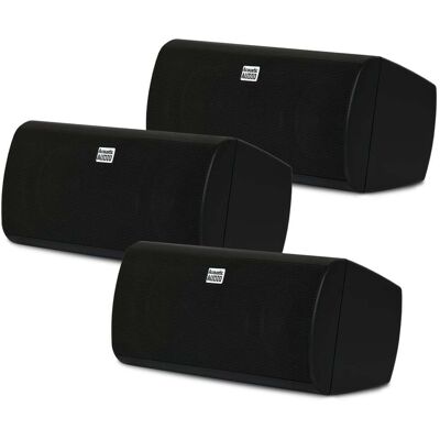 Acoustic Audio by Goldwood - AA35CB Indoor 3 Way Speakers Bookshelf 3 Speaker Set AA35CB-3S - Black Acoustic Audio by Goldwood - AA35CB Indoor 3 Way Speakers Bookshelf 3 Speaker Set AA35CB-3S - Black