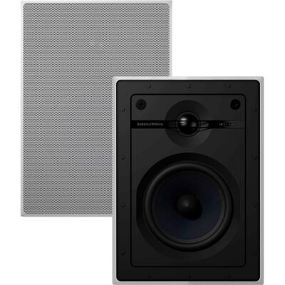 Bowers & Wilkins - CI600 Series 5" In-Wall Speakers w/ Cast Basket, Aramid Fiber Midbass and Nautilus Tweeter - (Pair) - Paintable White Bowers & Wilkins - CI600 Series 5" In-Wall Speakers w/ Cast Basket, Aramid Fiber Midbass and Nautilus Tweeter - (Pair) - Paintable White