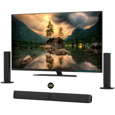 Topteng - BS-36 2.0CH Detachable Sound Bar with Wireless Subwoofer - Bluetooth, Portable, for Home Theater/PC - Black Topteng - BS-36 2.0CH Detachable Sound Bar with Wireless Subwoofer - Bluetooth, Portable, for Home Theater/PC - Black