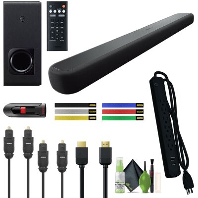Yamaha - Audio YAS-209BL Sound Bar with Wireless Subwoofer With Built in Alexa Yamaha - Audio YAS-209BL Sound Bar with Wireless Subwoofer With Built in Alexa