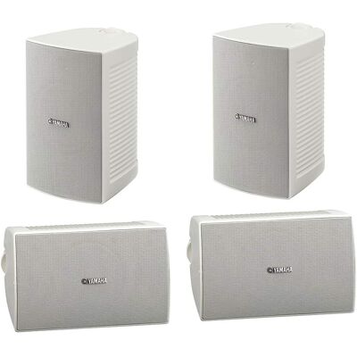Yamaha - NS-AW294BL Outdoor 2 Way Speakers - 4 Pack - White Yamaha - NS-AW294BL Outdoor 2 Way Speakers - 4 Pack - White
