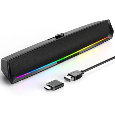 Dazzed Corner - Computer Speakers for Desktop,Wired Bluetooth Speaker for Phones - Black Dazzed Corner - Computer Speakers for Desktop,Wired Bluetooth Speaker for Phones - Black