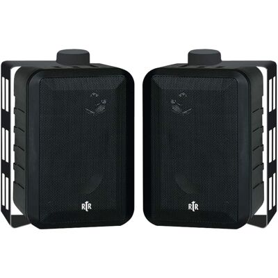 BIC America - RtR Series RTRV44-2 4" Indoor/Outdoor Weather-Resistant Speakers, 100 Watts - Black BIC America - RtR Series RTRV44-2 4" Indoor/Outdoor Weather-Resistant Speakers, 100 Watts - Black