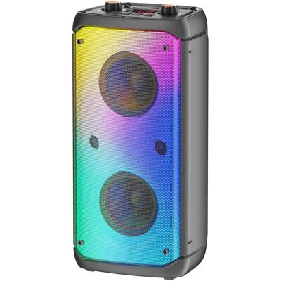 Dazzed Corner - Bluetooth Speaker, Portable Outdoor Party Speaker with Subwoofer - Black Dazzed Corner - Bluetooth Speaker, Portable Outdoor Party Speaker with Subwoofer - Black