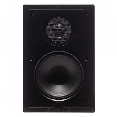 ELAC - IW-V61-W - Vertex 1 6.5" In-Wall Speaker - Includes White Grille, Sold Individually - Black/Gray ELAC - IW-V61-W - Vertex 1 6.5" In-Wall Speaker - Includes White Grille, Sold Individually - Black/Gray