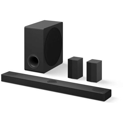LG - 5.1.3-Channel S80TR Home Theater Soundbar with Wireless Subwoofer and Rear Speakers, Dolby Atmos, WOW Orchestra - Black LG - 5.1.3-Channel S80TR Home Theater Soundbar with Wireless Subwoofer and Rear Speakers, Dolby Atmos, WOW Orchestra - Black