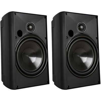 Proficient Audio - AW650 6.5" 150W Indoor/Outdoor Speaker Pair, Woofer, Pivoting Dome Tweeter, 8 Ohm - Black Proficient Audio - AW650 6.5" 150W Indoor/Outdoor Speaker Pair, Woofer, Pivoting Dome Tweeter, 8 Ohm - Black