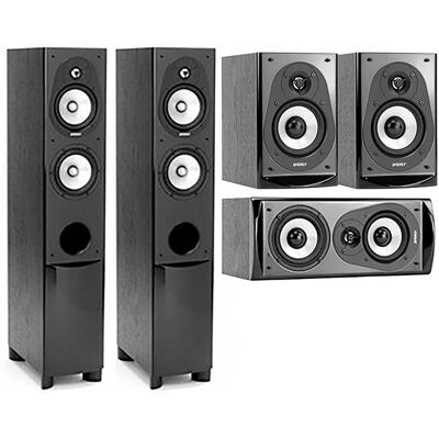 Connoisseur CF-30 5.5" 200W 2.5-Way Floorstanding Speaker, Black with ENERGY CC-5 CENTER SPEAKER and ENERGY CB-5 Connoisseur CF-30 5.5" 200W 2.5-Way Floorstanding Speaker, Black with ENERGY CC-5 CENTER SPEAKER and ENERGY CB-5