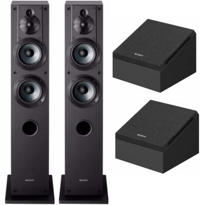 Sony - Dolby Atmos Enabled Speakers (SS-CSE) and Floor-Standing Speaker (SSCS3) - Black Sony - Dolby Atmos Enabled Speakers (SS-CSE) and Floor-Standing Speaker (SSCS3) - Black