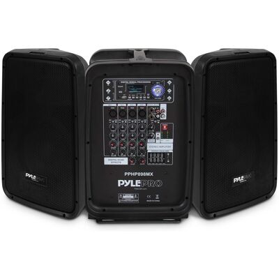 Pyle - 600 Watt 8-Channel Portable Bluetooth Pyle - 600 Watt 8-Channel Portable Bluetooth