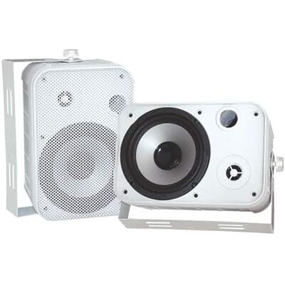- PylePro 2-way Indoor/Outdoor Speaker - Pack of 2 - White - PylePro 2-way Indoor/Outdoor Speaker - Pack of 2 - White