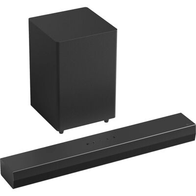 LG - 2.1-Channel S35A Soundbar with Wireless Subwoofer, Dolby Audio and WOW Orchestra - Black LG - 2.1-Channel S35A Soundbar with Wireless Subwoofer, Dolby Audio and WOW Orchestra - Black
