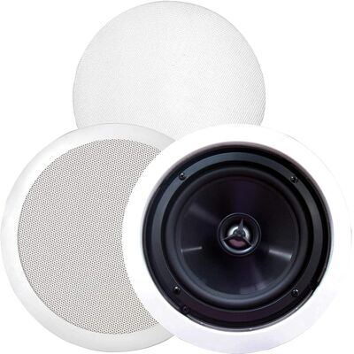 BIC America - 6.5" 2-Way In-Wall Speakers (Pair) - White BIC America - 6.5" 2-Way In-Wall Speakers (Pair) - White
