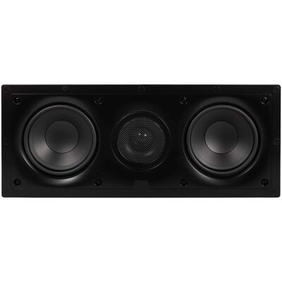 ELAC - IW-VC51-W - Vertex 1 5.25" In-Wall Center Speaker - Includes White Grille, Sold Individually - Black/Gray ELAC - IW-VC51-W - Vertex 1 5.25" In-Wall Center Speaker - Includes White Grille, Sold Individually - Black/Gray
