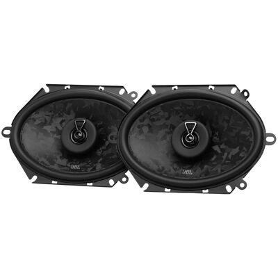 JBL - STAGE3868F 6” x 8” 2-Way Coaxial Speaker No Grille - Black/Gray JBL - STAGE3868F 6” x 8” 2-Way Coaxial Speaker No Grille - Black/Gray