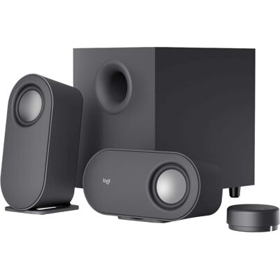 Logitech - Z407 2.1 Bluetooth Computer Speaker System with Wireless Control (3-Piece) - Black Logitech - Z407 2.1 Bluetooth Computer Speaker System with Wireless Control (3-Piece) - Black