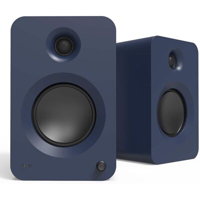 Kanto - REN Powered Bluetooth Bookshelf Speakers - Pair - Dark Blue Kanto - REN Powered Bluetooth Bookshelf Speakers - Pair - Dark Blue
