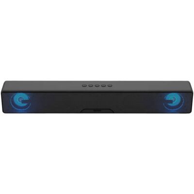 Supersonic - 17.6-Inch Portable 10W Bluetooth Soundbar - Black Supersonic - 17.6-Inch Portable 10W Bluetooth Soundbar - Black