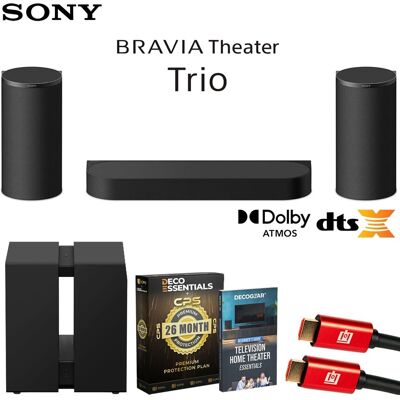 Sony - BRAVIA HTA8 Theater Trio Three-Unit System + BRAVIA SASW9 Theater Sub 9 Wireless Subwoofer & 26-Month Extended Warranty - Black Sony - BRAVIA HTA8 Theater Trio Three-Unit System + BRAVIA SASW9 Theater Sub 9 Wireless Subwoofer & 26-Month Extended Warranty - Black