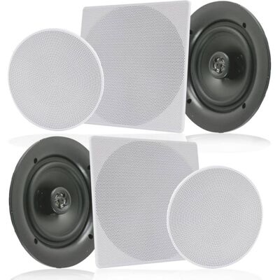 Pyle - 10.0'' Home In-Wall / Ceiling Speakers - Black Pyle - 10.0'' Home In-Wall / Ceiling Speakers - Black