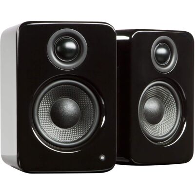 Kanto - YU2 3" 2-Way Powered Desktop Speakers (Pair) - Gloss Black Kanto - YU2 3" 2-Way Powered Desktop Speakers (Pair) - Gloss Black