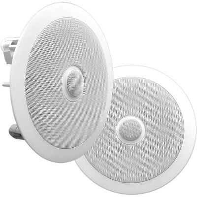 Pyle - 8'' Home In-Wall / Ceiling Speakers - Black Pyle - 8'' Home In-Wall / Ceiling Speakers - Black