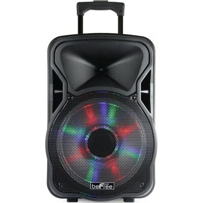 beFree Sound - 12" Bluetooth Portable PA Speaker - Black beFree Sound - 12" Bluetooth Portable PA Speaker - Black