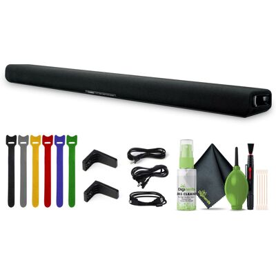 Yamaha - SR-B30A 120W 2.1-Channel Sound Bar with Built-In Subwoofers, Cleaning kit, Reusable Fastener Straps, Bundle Yamaha - SR-B30A 120W 2.1-Channel Sound Bar with Built-In Subwoofers, Cleaning kit, Reusable Fastener Straps, Bundle