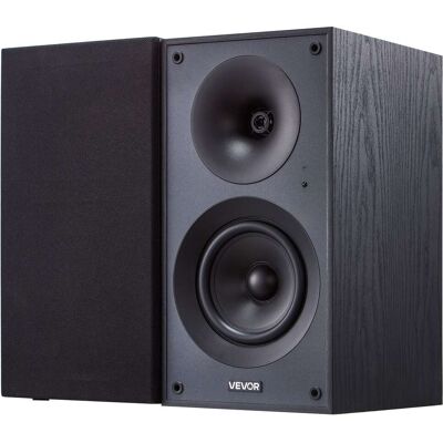 VEVOR - 25W x 2, Active Studio Monitor Speaker with 5.25 Inch Woofer, Bluetooth/RCA/Coaxial/Optical/USB/Subwoofer Connection - Black VEVOR - 25W x 2, Active Studio Monitor Speaker with 5.25 Inch Woofer, Bluetooth/RCA/Coaxial/Optical/USB/Subwoofer Connection - Black