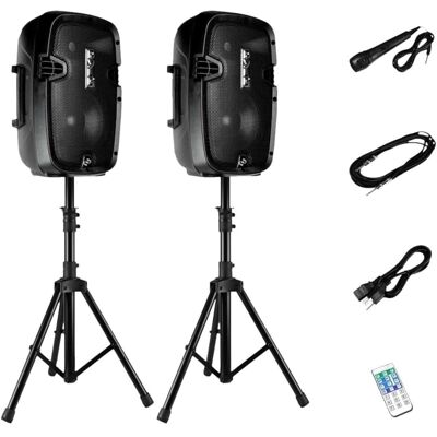 Pyle - 8" 700W PA Speakers - Black Pyle - 8" 700W PA Speakers - Black