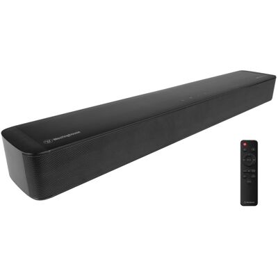 Westinghouse - 2.0 Mini Sound Bar w/ Dolby Atmos, Dolby Digital Plus, Bluetooth & Roku TV Ready - Black Westinghouse - 2.0 Mini Sound Bar w/ Dolby Atmos, Dolby Digital Plus, Bluetooth & Roku TV Ready - Black