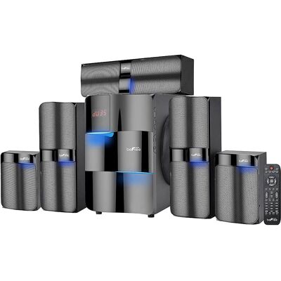 beFree Sound - 5.1 Channel Surround Sound Bluetooth Speaker System - Black beFree Sound - 5.1 Channel Surround Sound Bluetooth Speaker System - Black