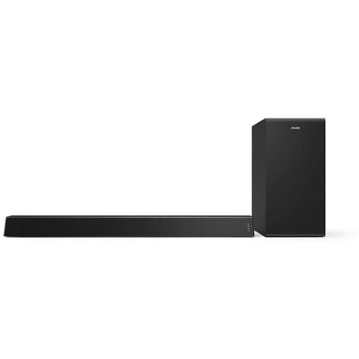 Philips - B7305 2.1 Channel 300 Watts Dolby Audio Soundbar Speaker with Wireless Subwoofer - Black Philips - B7305 2.1 Channel 300 Watts Dolby Audio Soundbar Speaker with Wireless Subwoofer - Black