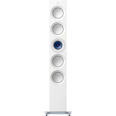 KEF - Reference Five Meta Floorstanding Speaker (Each) - White Blue KEF - Reference Five Meta Floorstanding Speaker (Each) - White Blue