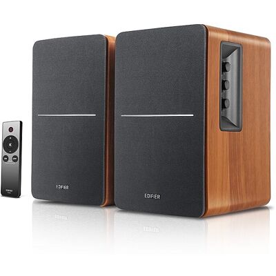 Edifier - R1280Ts Powered Computer Speakers, Bookshelf Speakers - 2.0 Stereo Soundfield Spacializer Studio Monitor - 42 Watts RMS - Wood Edifier - R1280Ts Powered Computer Speakers, Bookshelf Speakers - 2.0 Stereo Soundfield Spacializer Studio Monitor - 42 Watts RMS - Wood
