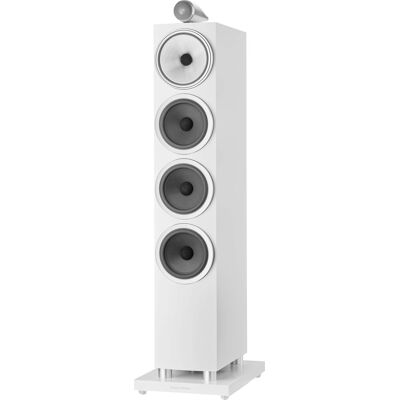 Bowers & Wilkins - 702 S3 Floorstanding Speaker with 1" Tweeter On Top and Three 6.5" Bass Drivers (Each) - White Bowers & Wilkins - 702 S3 Floorstanding Speaker with 1" Tweeter On Top and Three 6.5" Bass Drivers (Each) - White